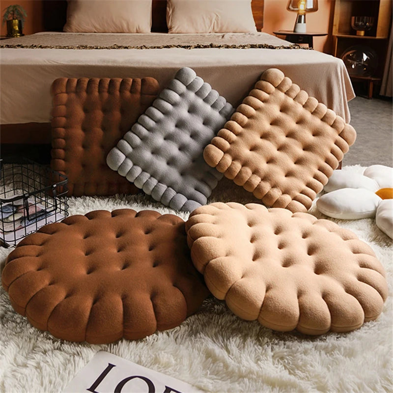 Almofadas Divertidas em Formato de Biscoito