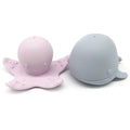 Brinquedos de Banho para Bebês - Polvo e Baleia de Silicone