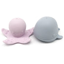 Brinquedos de Banho para Bebês - Polvo e Baleia de Silicone