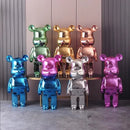 Escultura Decorativa de Urso em Cerâmica – 18 Cores Disponíveis