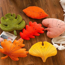 Almofadas em Formato de Folhas