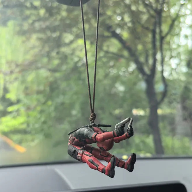 Figura Decorativa de Carro do Deadpool