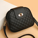 Bolsa de Couro PU Preta Tiracolo ou Transversal