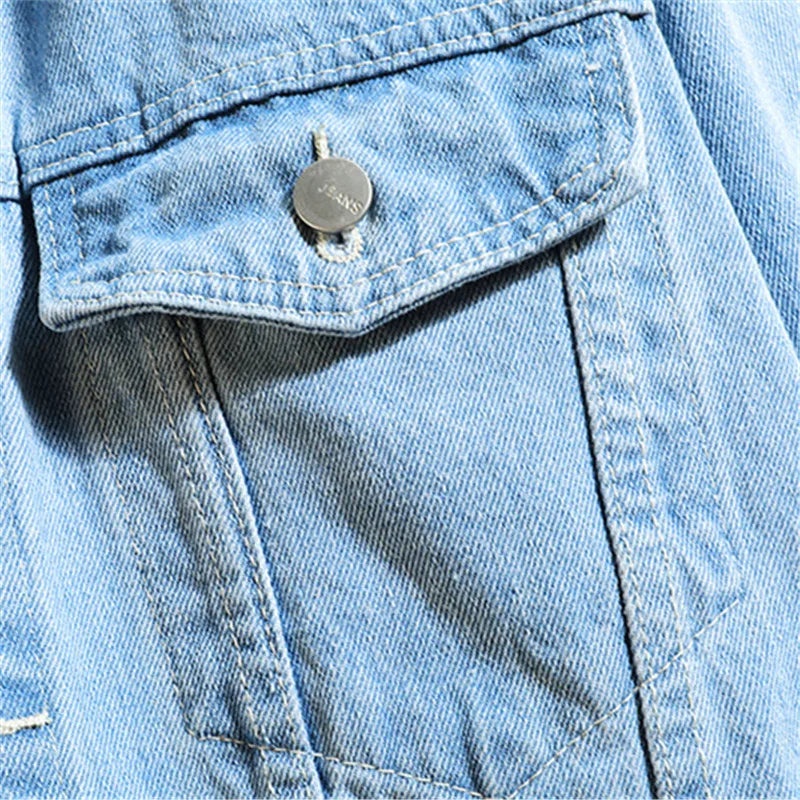 Jaqueta Casual com Gola Alta e Capô Removível