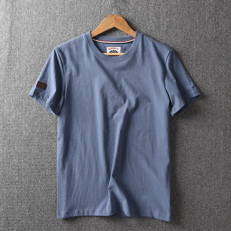 Camiseta Masculina Casual de Algodão