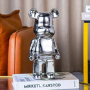 Escultura Decorativa de Urso em Cerâmica – 18 Cores Disponíveis