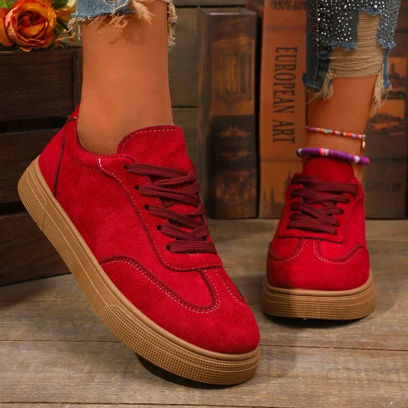 Tênis Feminino Vermelho Casual