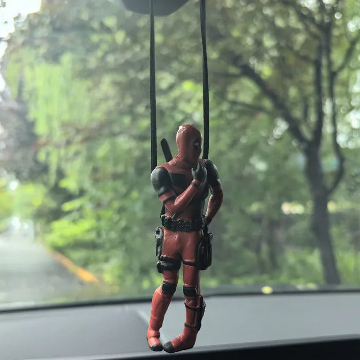 Figura Decorativa de Carro do Deadpool