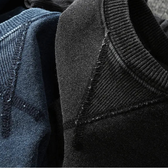 Camiseta Masculina Vintage de Algodão com Gola Careca