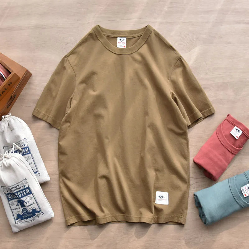 Camiseta Masculina Casual de Algodão