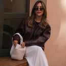 Jaqueta Feminina de Couro PU