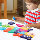 Quebra-Cabeça 3D de Madeira com Animais