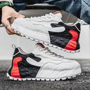 Tênis Casual Masculino com Detalhes em Patchwork