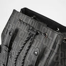 Mochila de Couro PU com Estampa de Letras