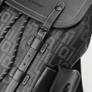 Mochila de Couro PU com Estampa de Letras