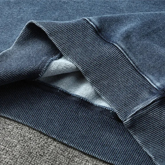 Camiseta Masculina Vintage de Algodão com Gola Careca