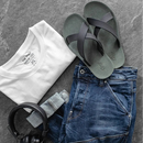 Chinelo Casual Masculino de Borracha com Tiras Cruzadas