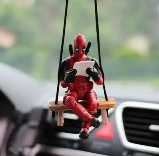 Figura Decorativa de Carro do Deadpool