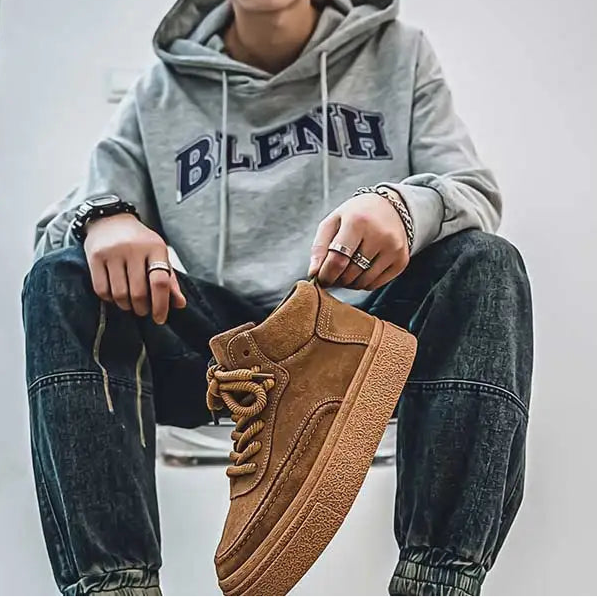 Tênis Casual Masculino Cano Alto