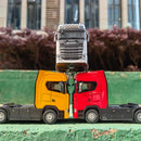 Caminhão de Brinquedo com Som, Luz e Movimento "Pull Back"