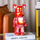 Escultura Decorativa de Urso em Cerâmica – 18 Cores Disponíveis