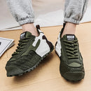 Tênis Casual Masculino com Detalhes em Patchwork