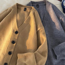 Cardigan Masculino de Tricô com Decote em V