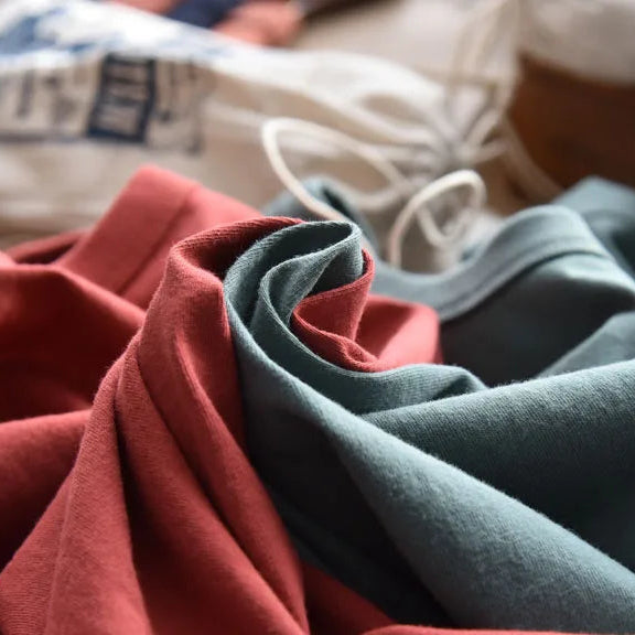 Camiseta Masculina Casual de Algodão