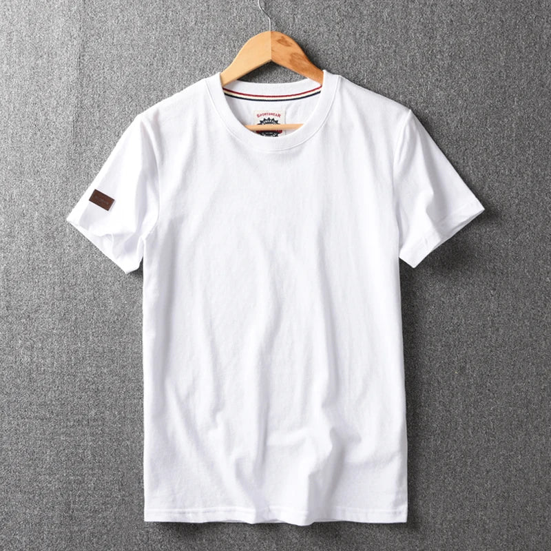 Camiseta Masculina Casual de Algodão