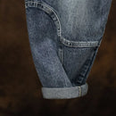 Calça Jeans Masculina Cargo com Bolsos