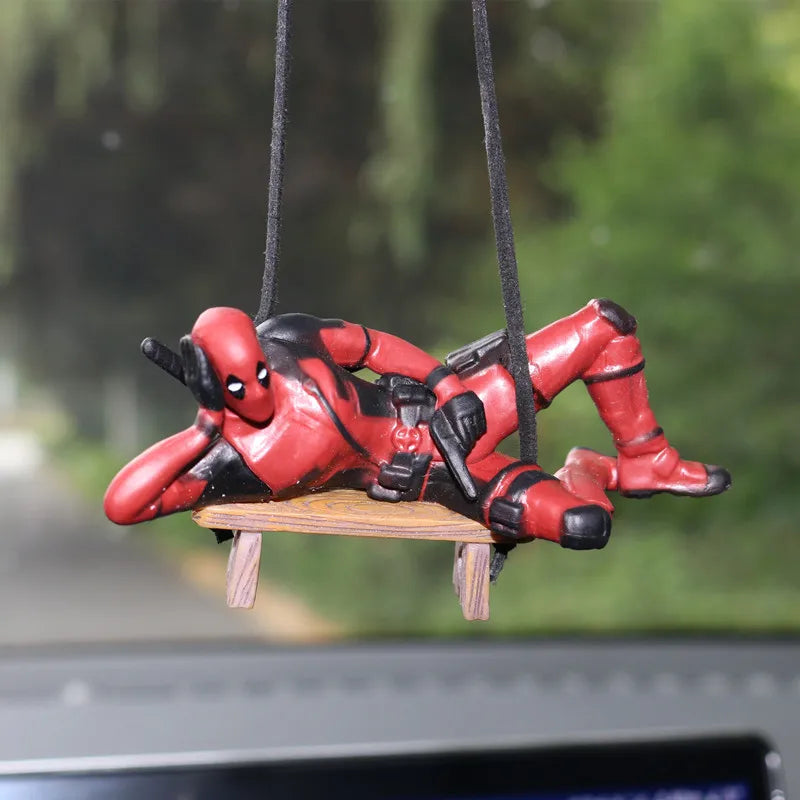 Figura Decorativa de Carro do Deadpool
