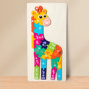 Quebra-Cabeça 3D de Madeira com Animais