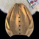 Cardigan Masculino de Tricô com Decote em V