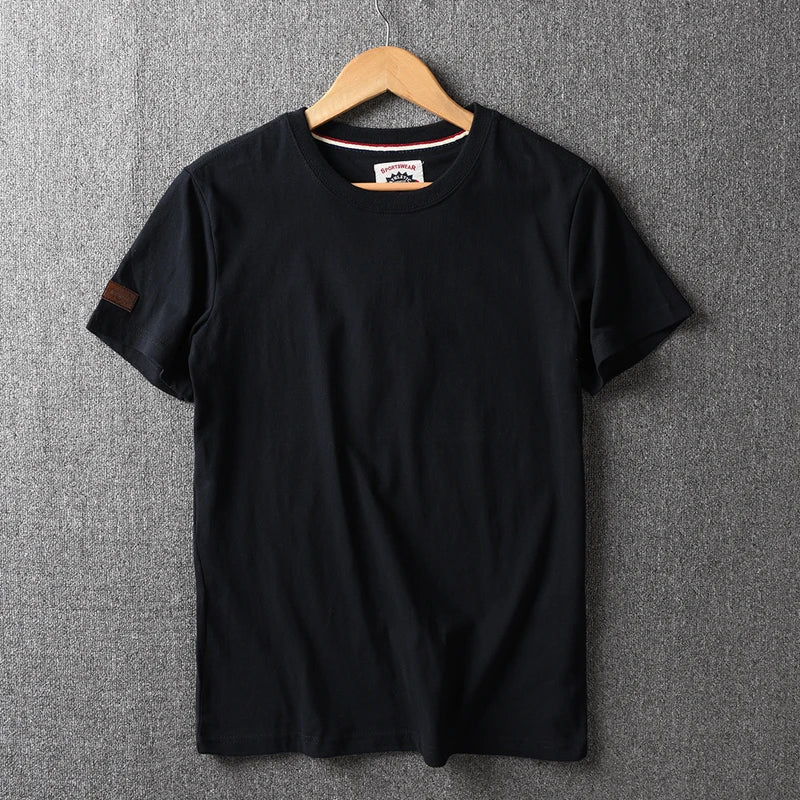 Camiseta Masculina Casual de Algodão