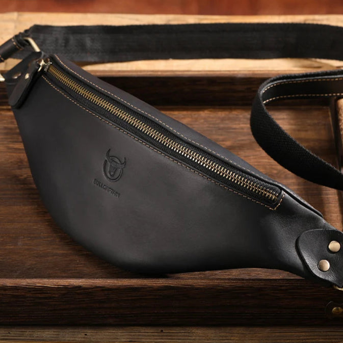 Pochete de Couro Legítimo com Design Vintage