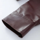 Jaqueta Feminina de Couro PU