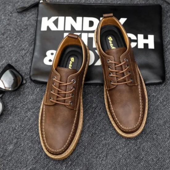 Sapato Casual Masculino de Couro PU