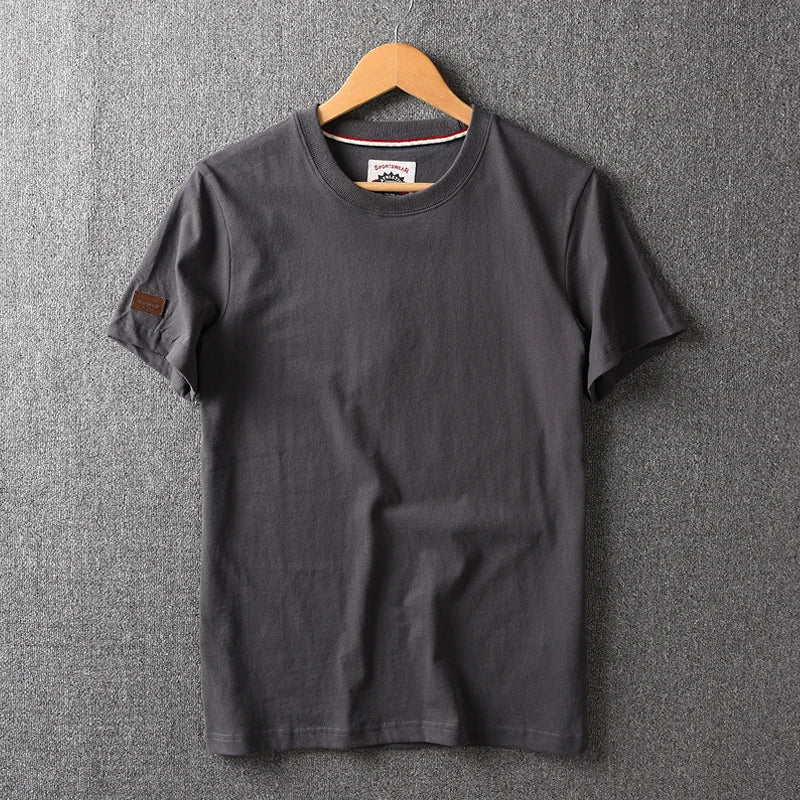Camiseta Masculina Casual de Algodão