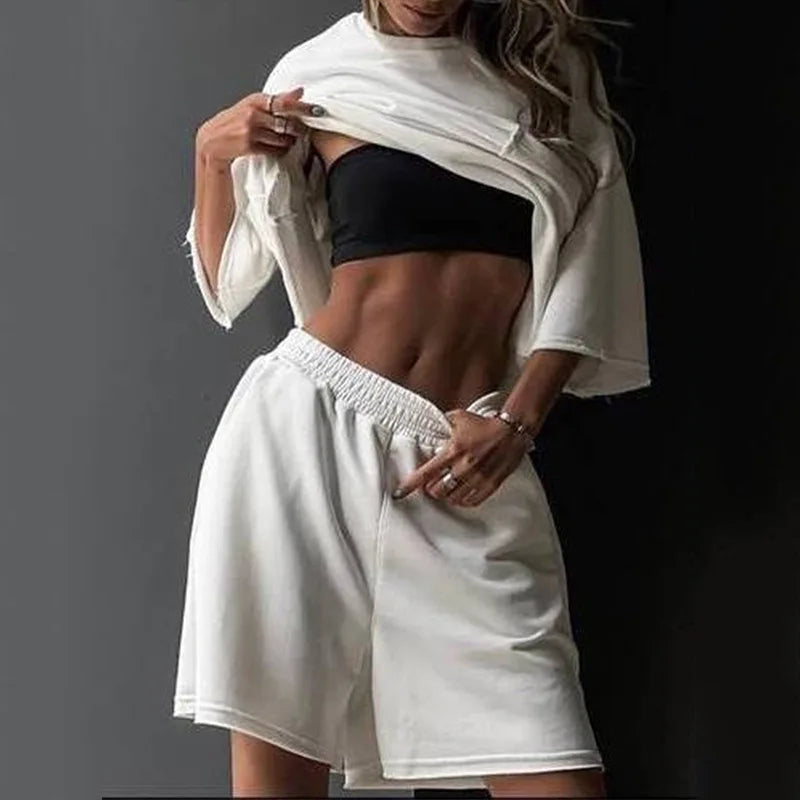 Conjunto Casual Feminino de Camisa e Short