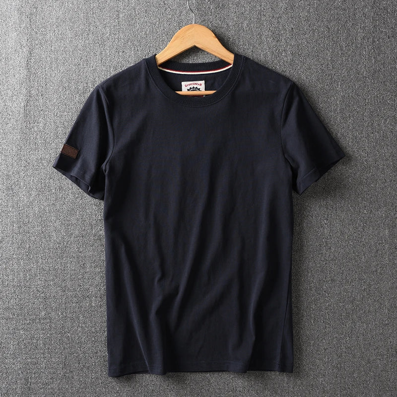 Camiseta Masculina Casual de Algodão