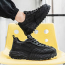 Tênis Casual Masculino com Detalhes em Patchwork