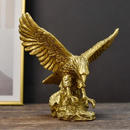 Escultura Decorativa de Águia em Ação