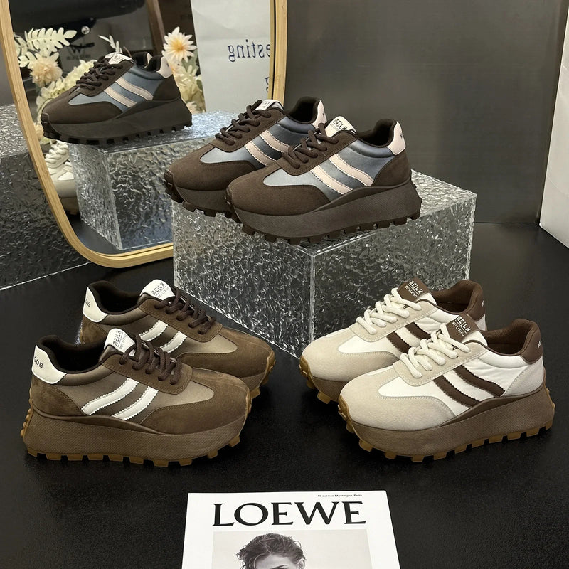 Tênis Feminino em Tons de Marrom