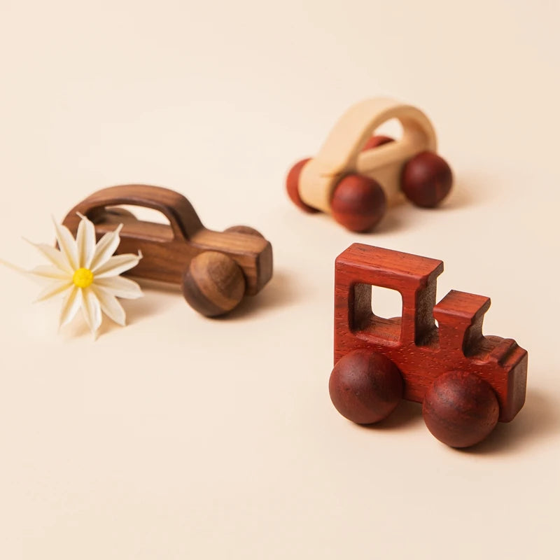 Carrinho de Madeira Educativo para Bebês