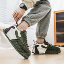 Tênis Casual Masculino com Detalhes em Patchwork