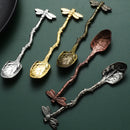 Colher de Sobremesa Libélula - Design Elegante com Cabo Reto ou Curvado