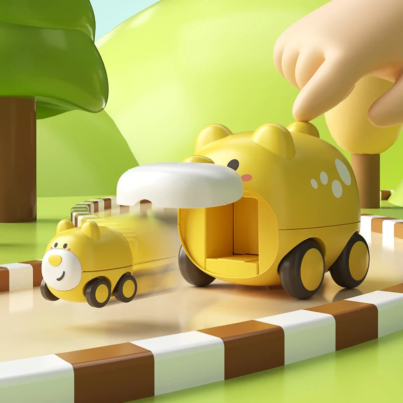 Carrinho de Animal com Catapulta