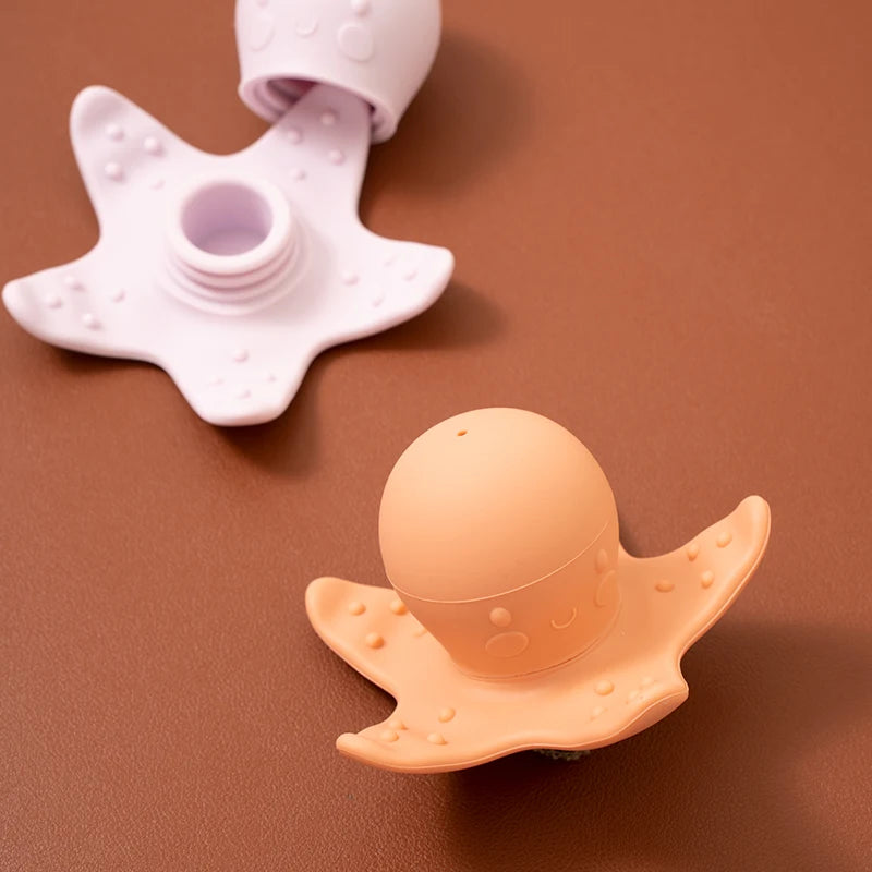 Brinquedos de Banho para Bebês - Polvo e Baleia de Silicone