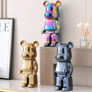 Escultura Decorativa de Urso em Cerâmica – 18 Cores Disponíveis