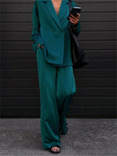 Conjunto Feminino Elegante | Blazer e Calça de Cintura Alta